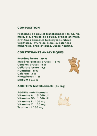 Croquettes pour Chat - Poulet Halal
