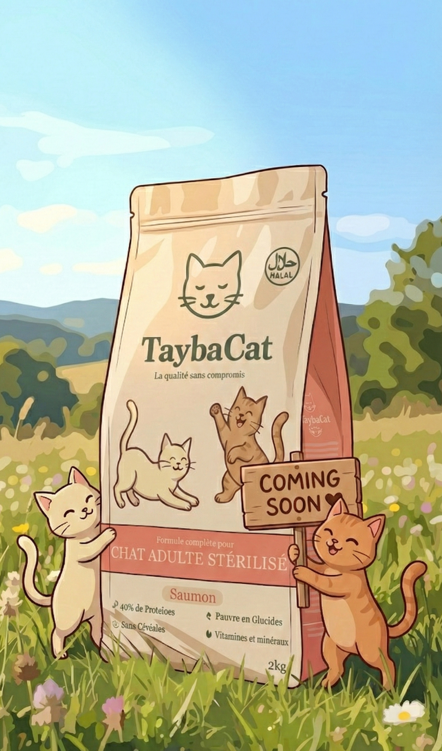 Croquettes chat stérilisé sans céréales | Saumon